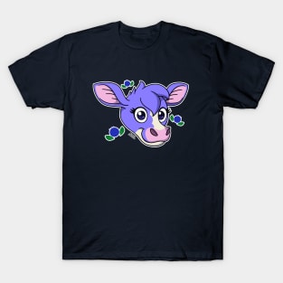 Bailey the Blueberry Cow - Original, Head (Part 1) T-Shirt